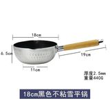  Nồi Inox Nhỏ Chống Dính 1 Mặt Tay Gỗ 