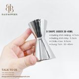  D Shape Jigger 30-45ml 