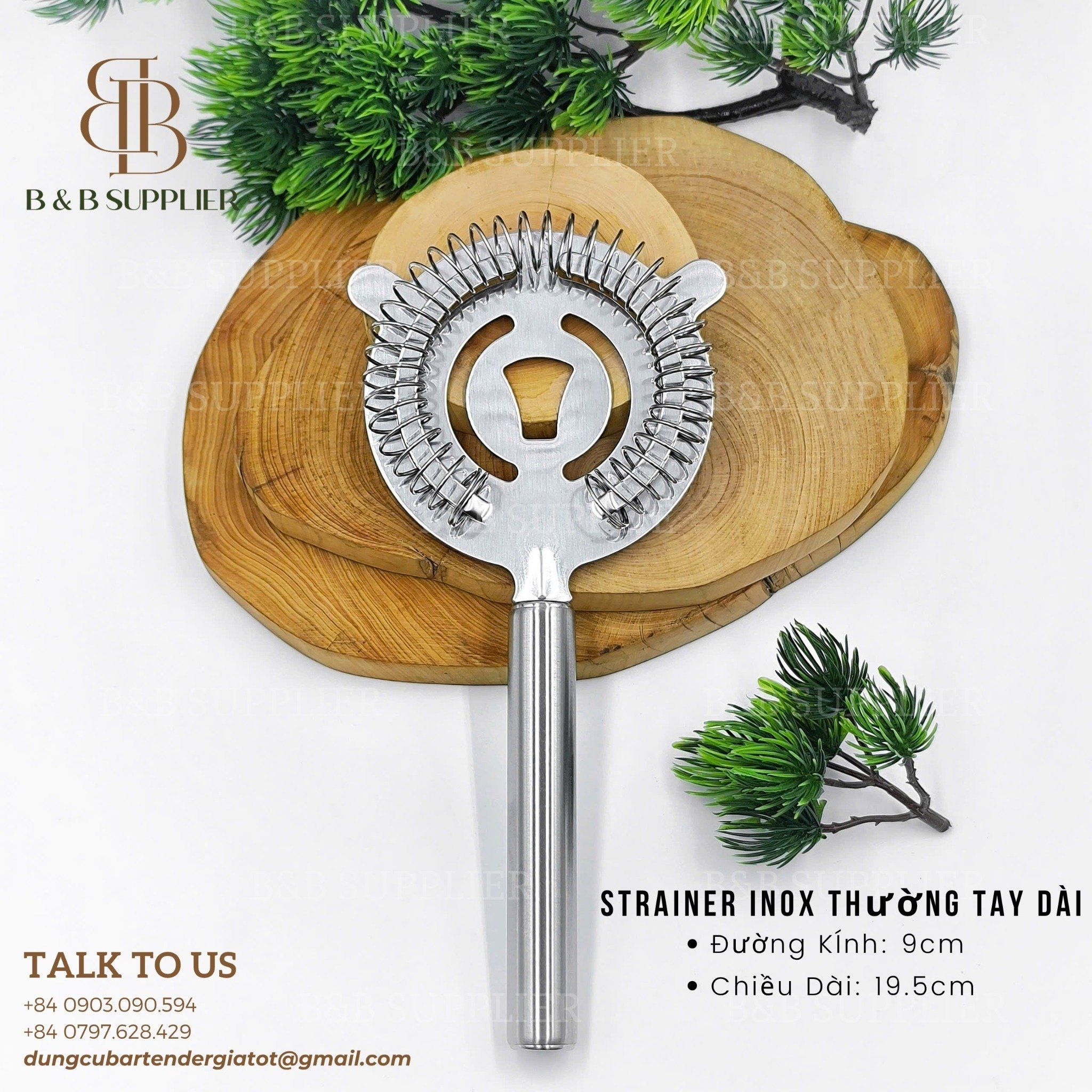  Strainer Inox Thường Tay Dài 