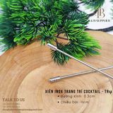  Xiên Inox Trang Trí Cocktail 