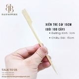  Xiên Tre Cờ 15cm (Gói 100 Cây) 