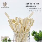  Xiên Tre Cờ 15cm (Gói 100 Cây) 