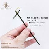  Xiên Tre Gút Màu Đen 12cm (Gói 100 Cây) 