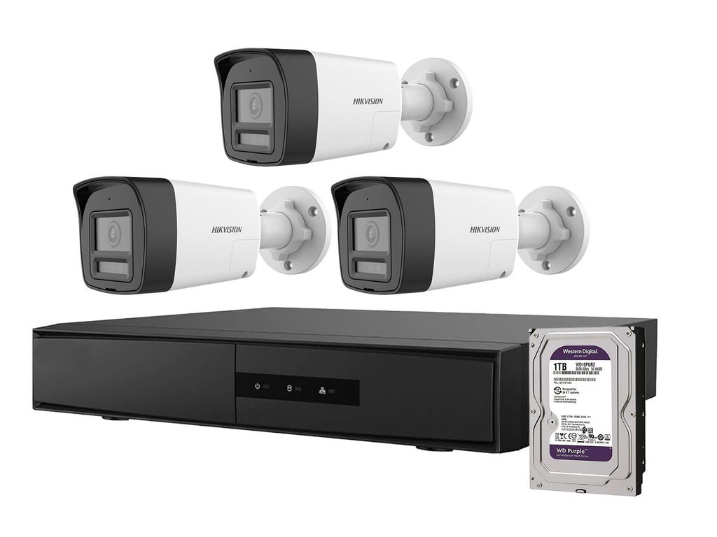 Combo Camera 2MP + Đầu ghi 8 kênh + HDD 1TB