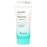  [DATE 07/2027] Kem chống nắng kiềm dầu 9 Wishes Dermatic Cica Sunscreen SPF 50+ PA ++++ 50ml 