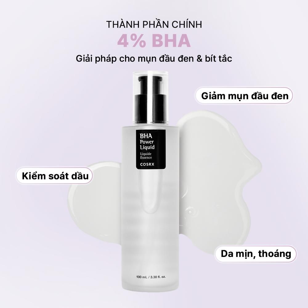  COSRX Tẩy Da Chết Hóa Học BHA Blackhead Power Liquid 50ml/100ml 