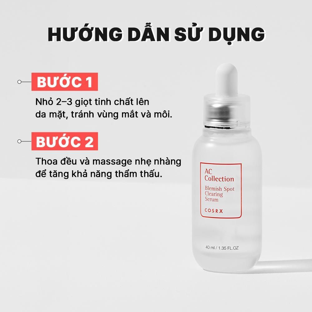  COSRX Tinh Chất Dịu Da Mờ Thâm AC Collection Blemish Spot Clearing Serum 40ml 