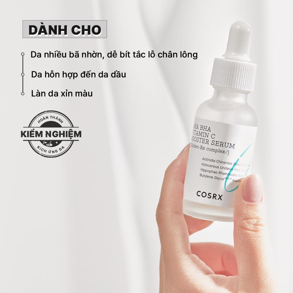 COSRX Tinh Chất Refresh AHA BHA Vitamin C Booster Serum 30ml 
