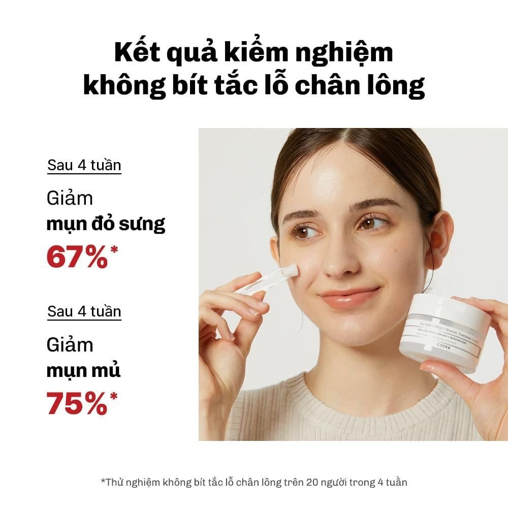  COSRX Tinh chất The AHA 2 BHA 2 Blemish Treatment Serum 50g 