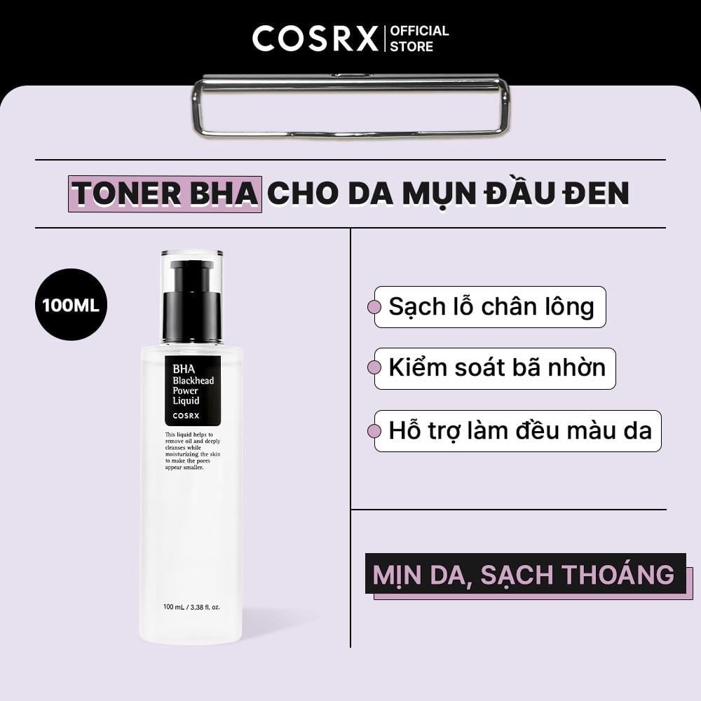  COSRX Tẩy Da Chết Hóa Học BHA Blackhead Power Liquid 50ml/100ml 
