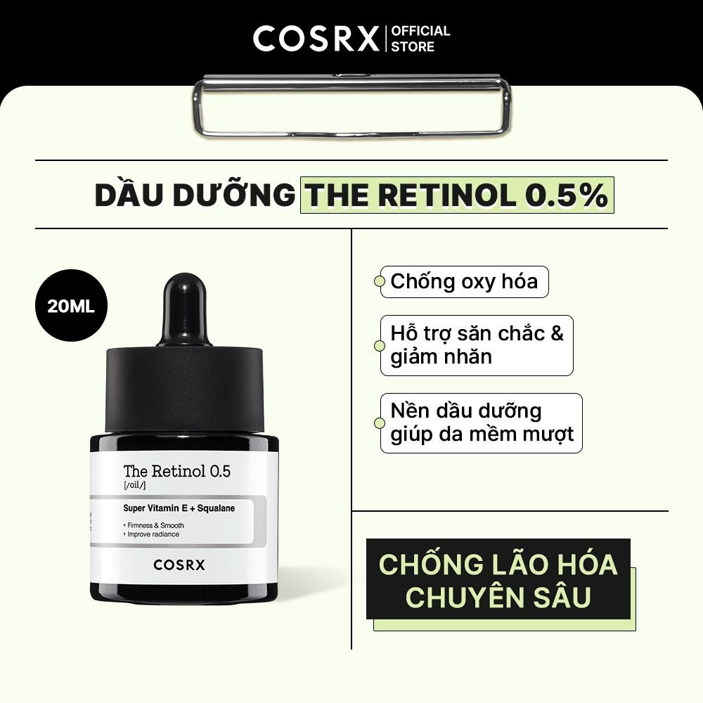  COSRX Dầu dưỡng The Retinol 0.5 Oil 20mL 