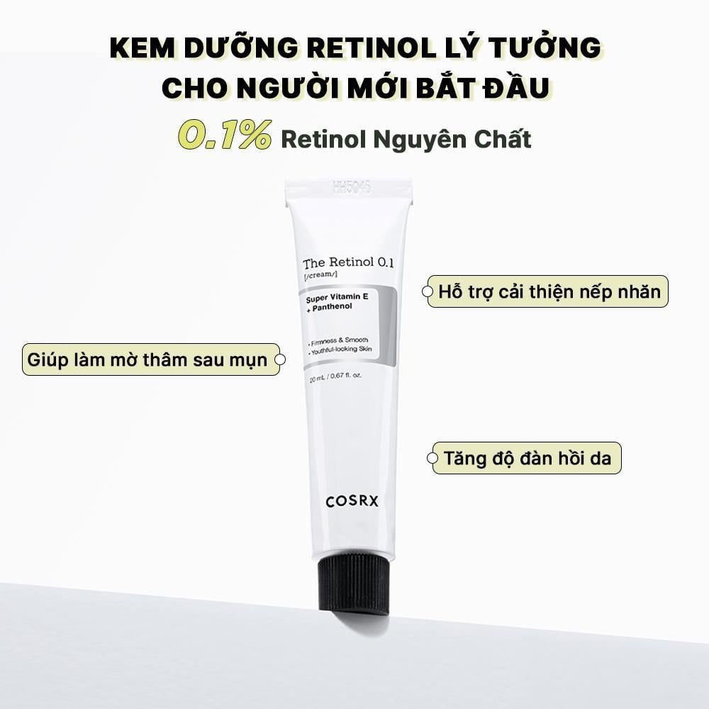  COSRX Kem Dưỡng Ẩm The Retinol 0.1 Cream 20ml 