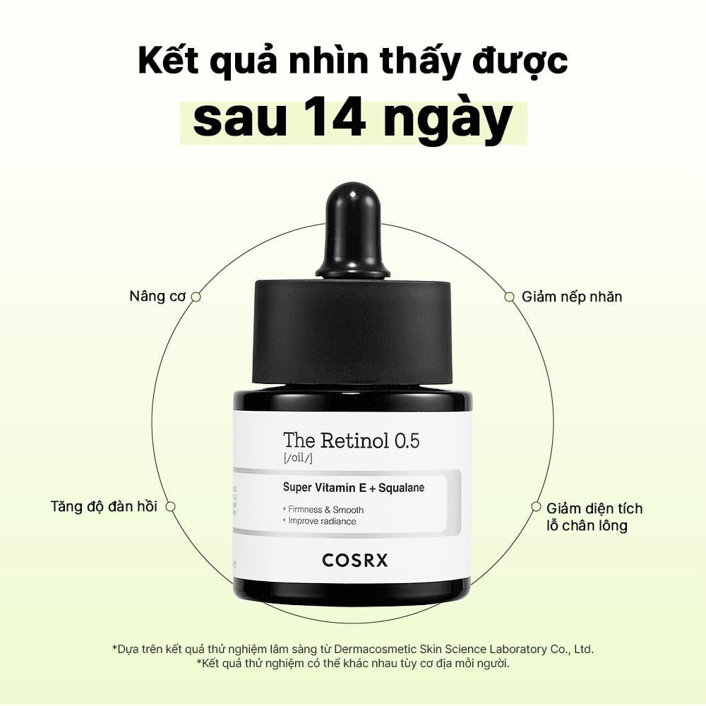  COSRX Dầu dưỡng The Retinol 0.5 Oil 20mL 