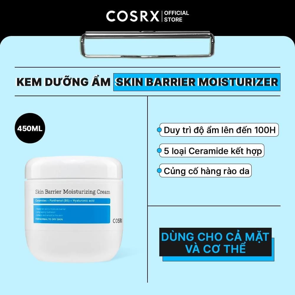  COSRX Kem dưỡng Skin Barrier Moisturizer 450ml 