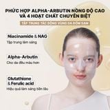  [ 01 miếng mặt nạ ] COSRX Mặt Nạ Thạch Dưỡng Sáng The Alpha-Aburtin Discoloration Care Hydrogel Mask 34g 