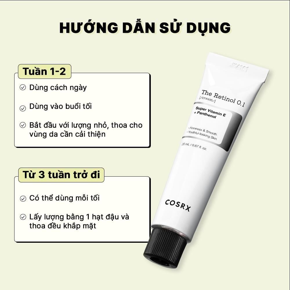  COSRX Kem Dưỡng Ẩm The Retinol 0.1 Cream 20ml 