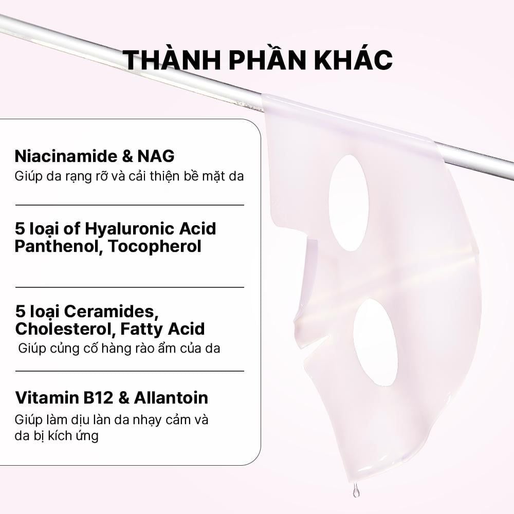  [ 01 miếng mặt nạ ] COSRX Mặt Nạ Thạch Săn Chắc The Peptide Collagen Lifting Glow Hydrogel Mask 34g 