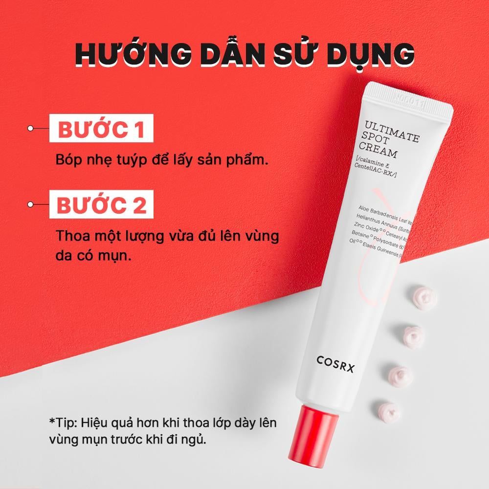  COSRX Kem dưỡng AC Collection Ultimate Spot Cream 30g 