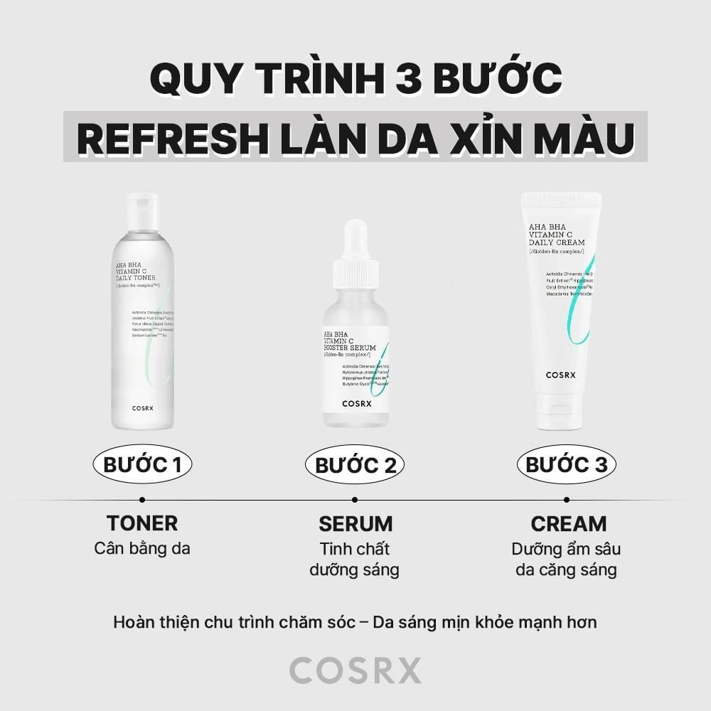  COSRX Tinh Chất Refresh AHA BHA Vitamin C Booster Serum 30ml 