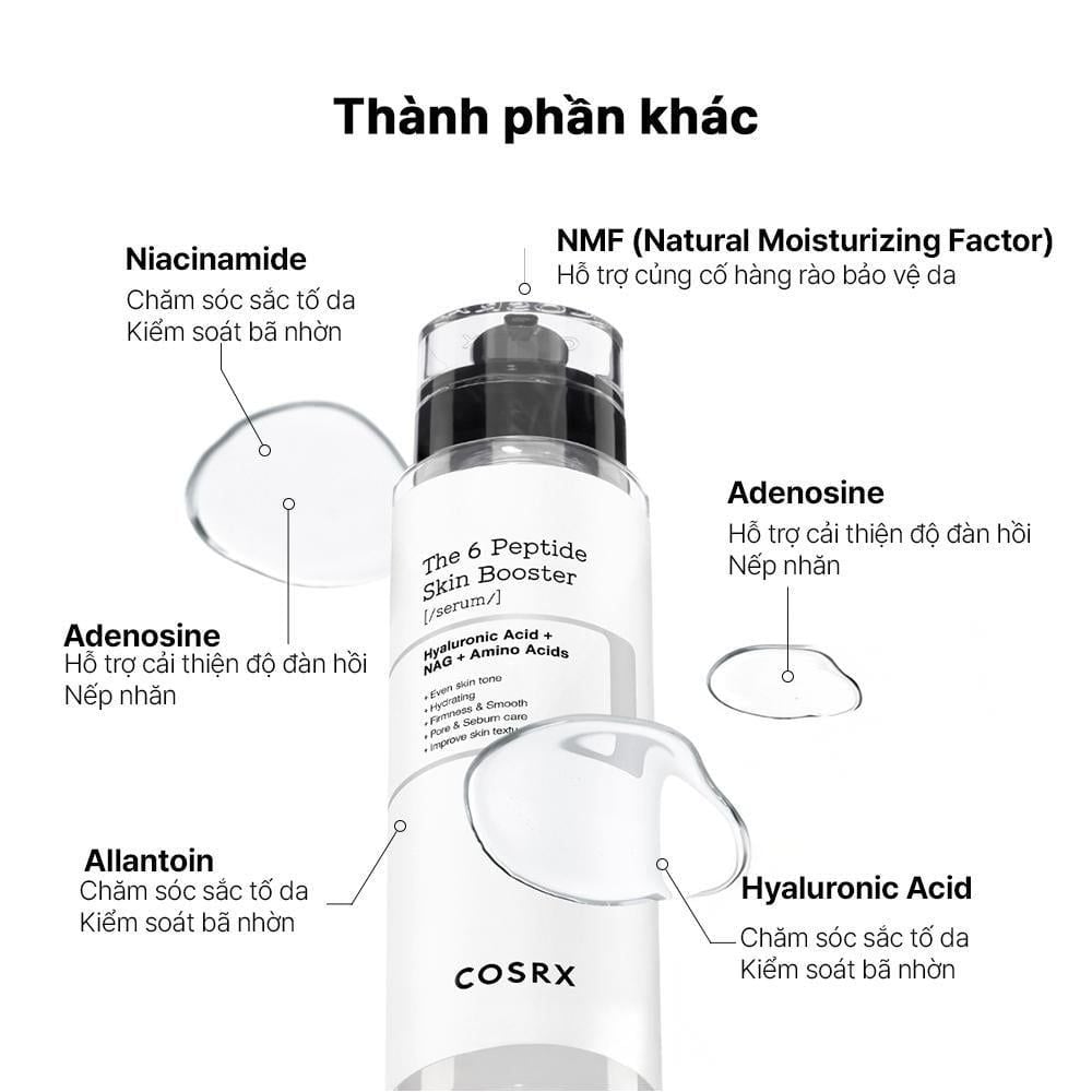  COSRX Tinh chất The 6 Peptide Skin Booster Serum 150ml 