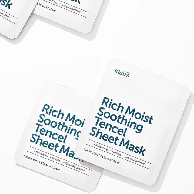  Dear, Klairs Mặt nạ giấy Rich Moist Soothing Tencel Sheet Mask 25 ml 
