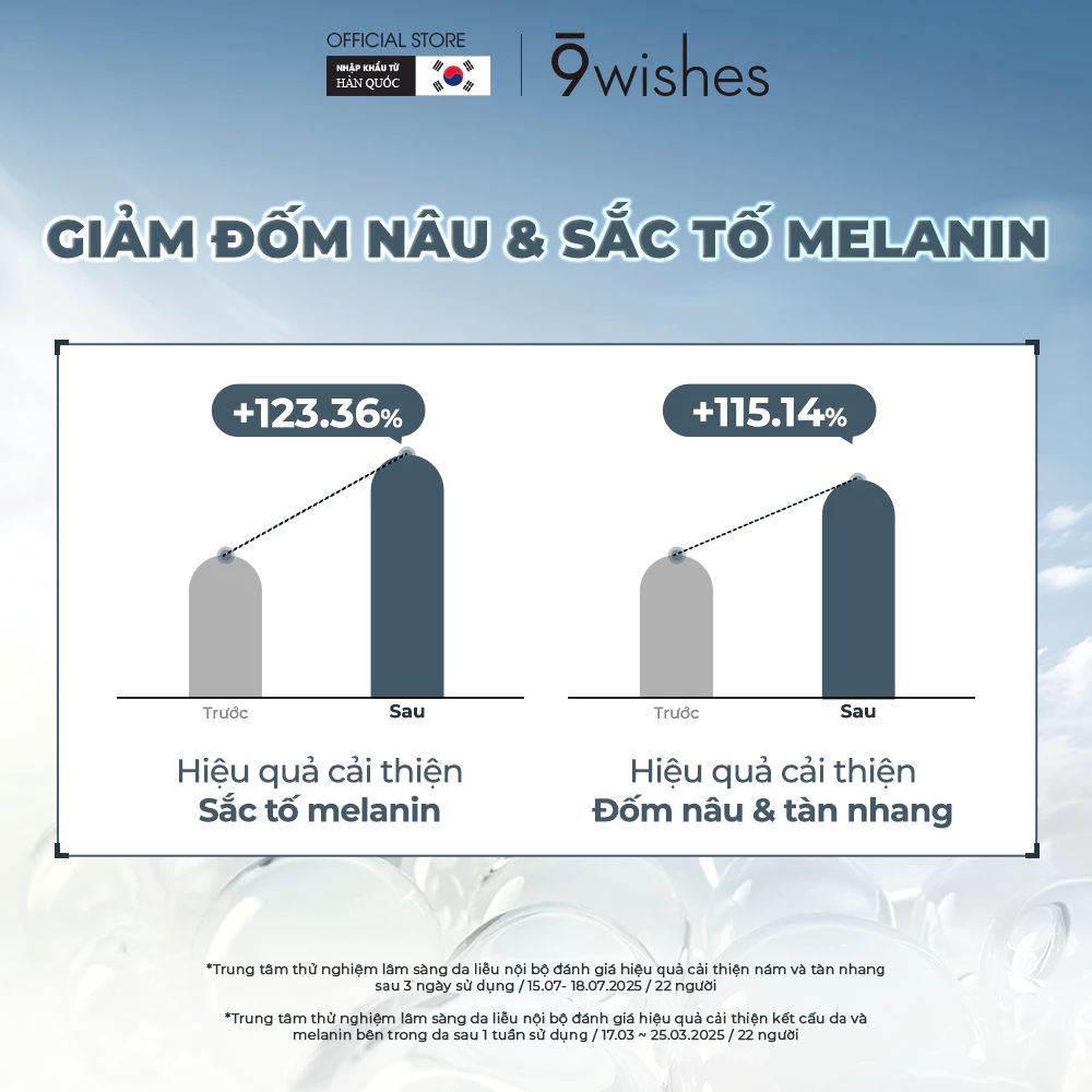  Tinh chất dưỡng sáng 9 Wishes Glutathione Blanc Ampule 30ml 