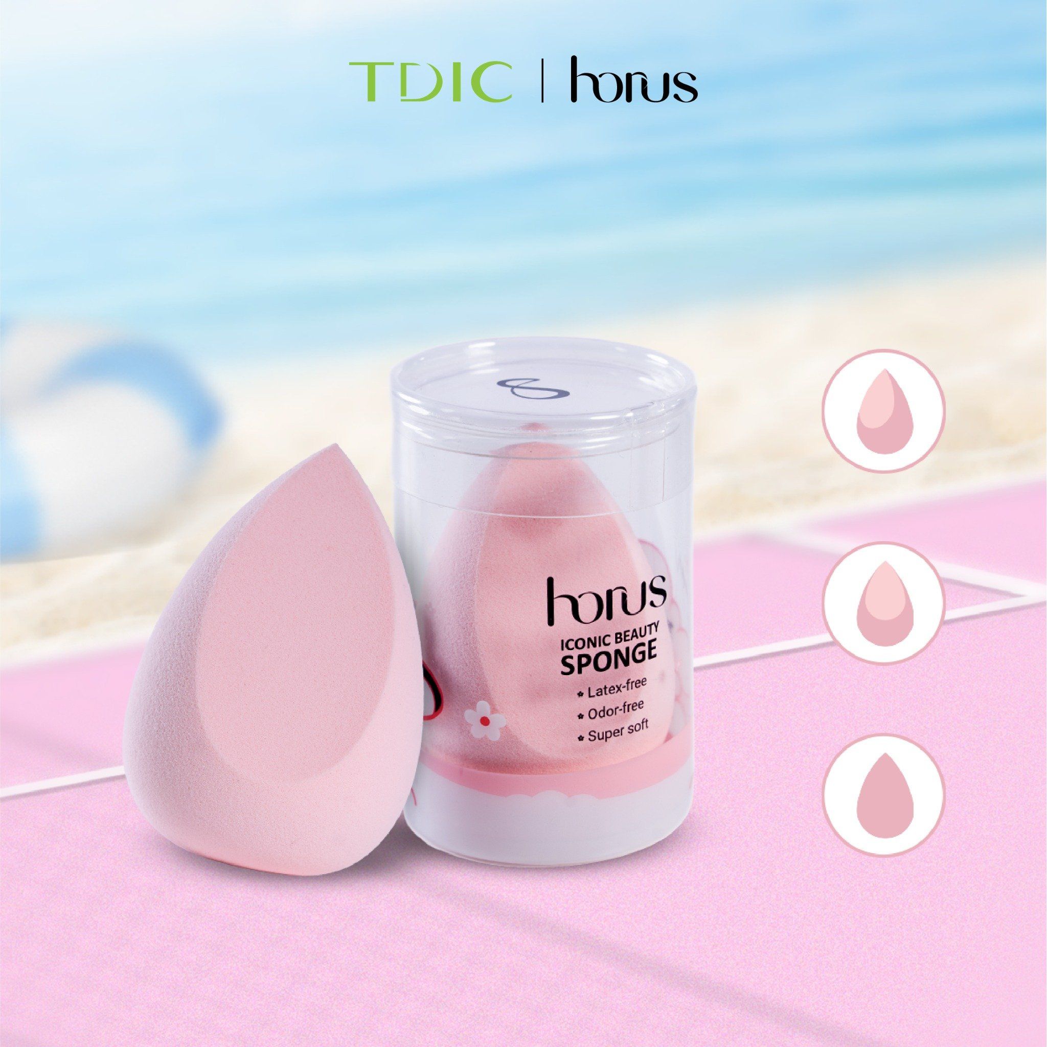  Bông mút trang điểm chuyên dụng Horus Iconic Beauty Sponge 
