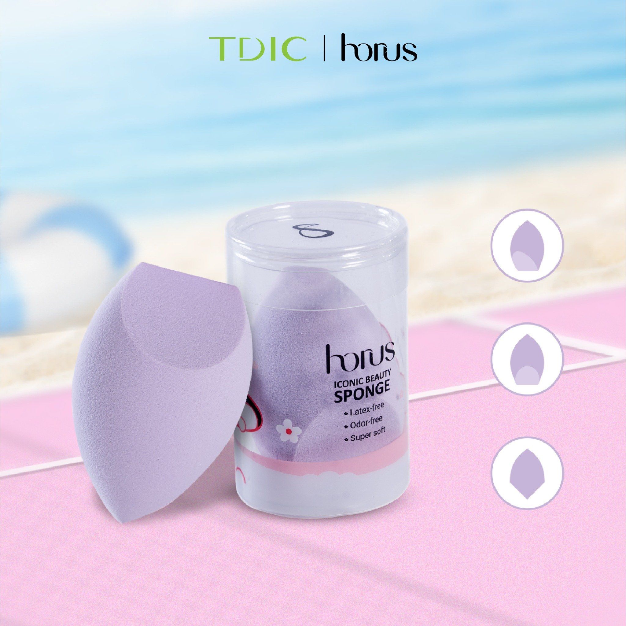  Bông mút trang điểm chuyên dụng Horus Iconic Beauty Sponge 
