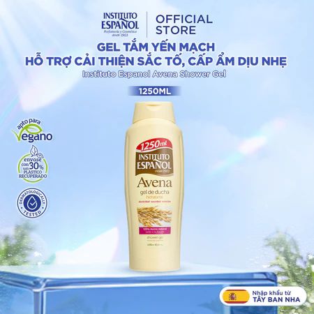  Instituto Español Gel tắm Avena Gel De Ducha Chiết Xuất Yến Mạch Hỗ Trợ Cải Thiện Sắc Tố, Cấp Ẩm Dịu Nhẹ 