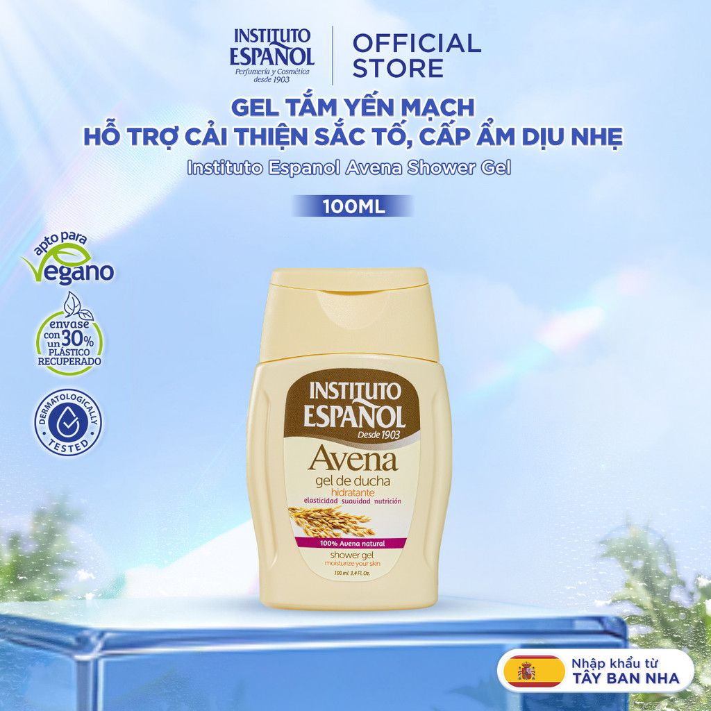  Instituto Español Gel tắm Avena Gel De Ducha Chiết Xuất Yến Mạch Hỗ Trợ Cải Thiện Sắc Tố, Cấp Ẩm Dịu Nhẹ 