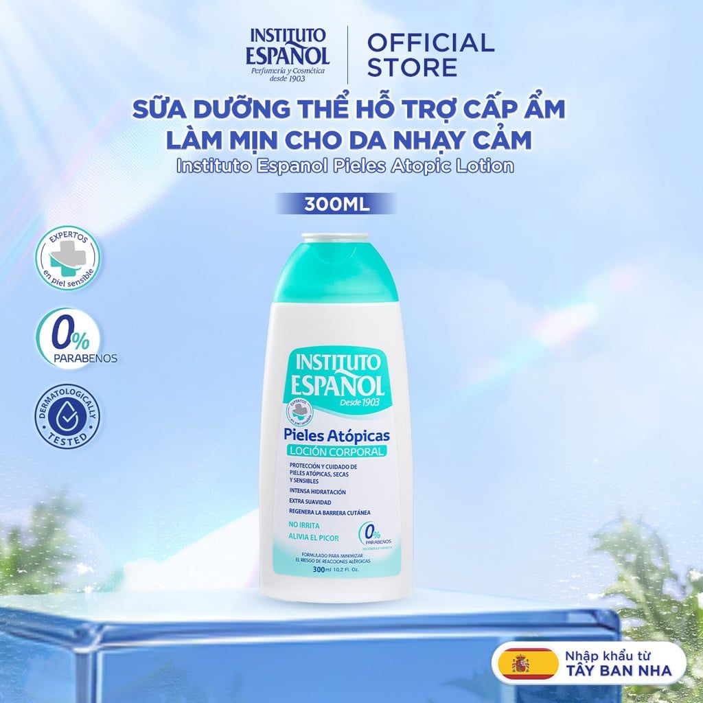  Instituto Español Sữa dưỡng Pieles Atópicas Loción Corporal Hỗ Trợ Cấp Ẩm, Làm Mịn Cho Da Nhạy Cảm 