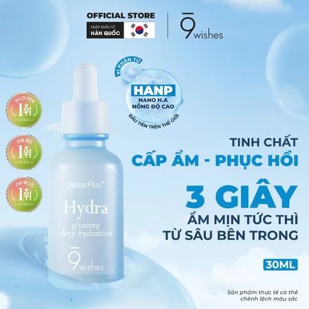  Tinh Chất Dưỡng Ẩm 9 Wishes Hydra Ampule Nano Plus+ 30ml 