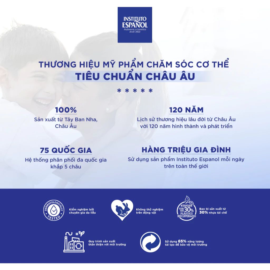  Instituto Español Gel tắm Avena Gel De Ducha Chiết Xuất Yến Mạch Hỗ Trợ Cải Thiện Sắc Tố, Cấp Ẩm Dịu Nhẹ 