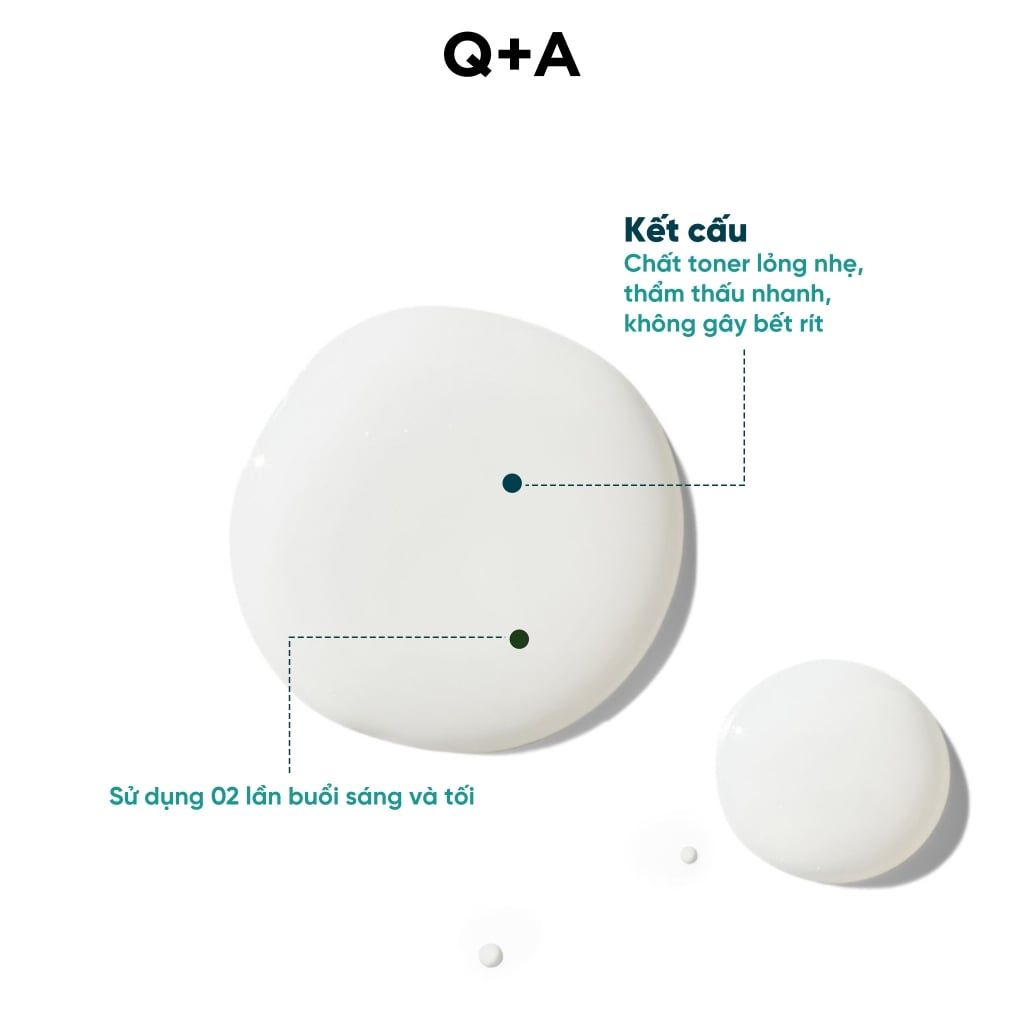  Q+A Nước hoa hồng Niacinamide Daily Toner 100ml 