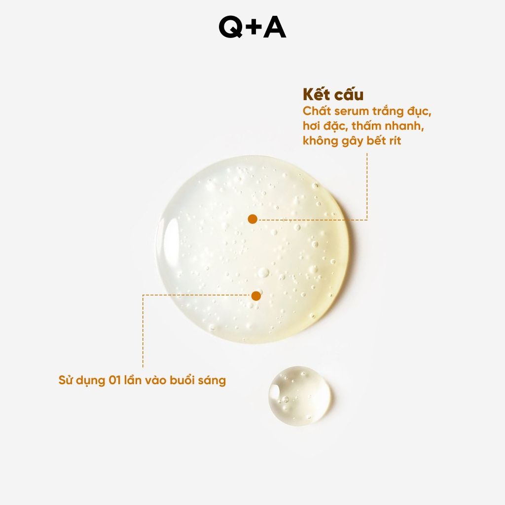  Q+A Tinh chất Vitamin C Brightening Serum 30ml 