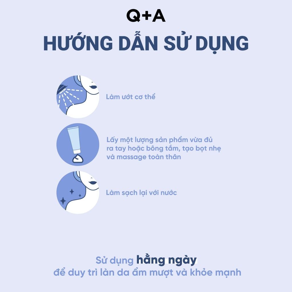  Q+A Sữa tắm Salicylic Acid Body Wash 250ml 