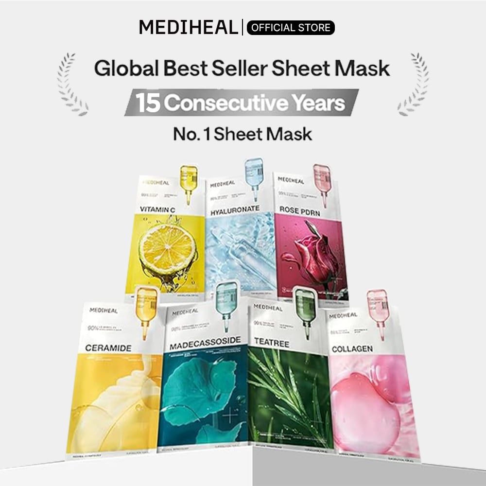  Mediheal Mặt Nạ Essential Collection Mask – Cấp Ẩm & Phục Hồi Từ Sợi Tre 24ml (1 miếng) 