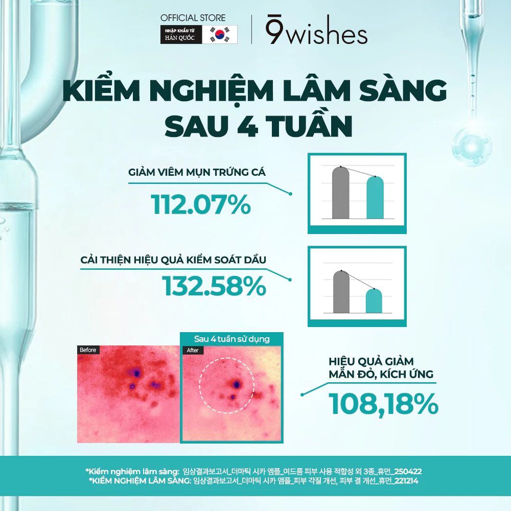  [DATE 07/2027] Kem dưỡng cấp ẩm và phục hồi da 9 Wishes Dermatic Cica Cream 50ml 