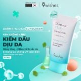  [DATE 07/2027] Kem chống nắng kiềm dầu 9 Wishes Dermatic Cica Sunscreen SPF 50+ PA ++++ 50ml 