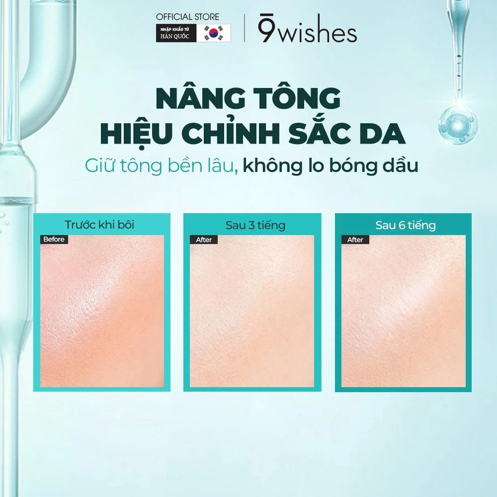  [DATE 07/2027] Kem chống nắng kiềm dầu 9 Wishes Dermatic Cica Sunscreen SPF 50+ PA ++++ 50ml 