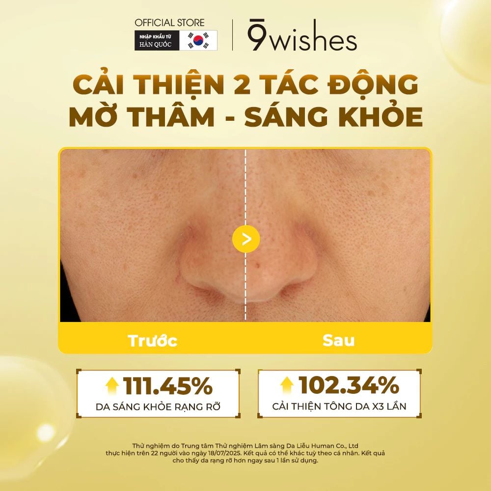  Tinh chất dưỡng sáng 9 Wishes Tangerine C Vitamin Ampule 30ml 