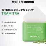 Toner Pad Mediheal Dưỡng Ẩm Làm Dịu Da, Cân Bằng Da (100 Miếng) 