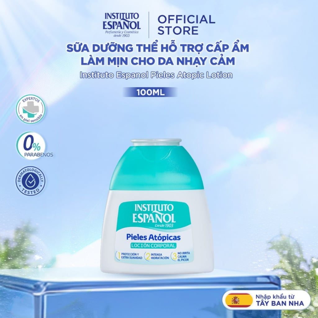  Instituto Español Sữa dưỡng Pieles Atópicas Loción Corporal Hỗ Trợ Cấp Ẩm, Làm Mịn Cho Da Nhạy Cảm 