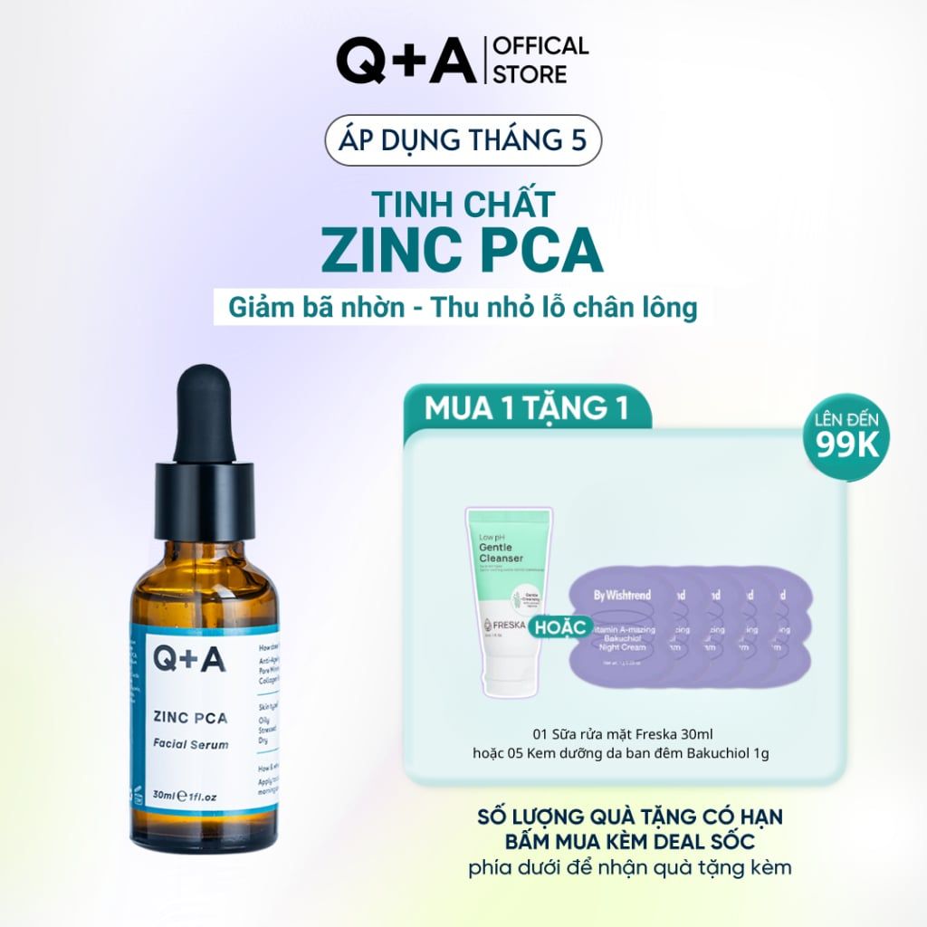  Q+A Tinh chất Zinc PCA Facial Serum 30ml 