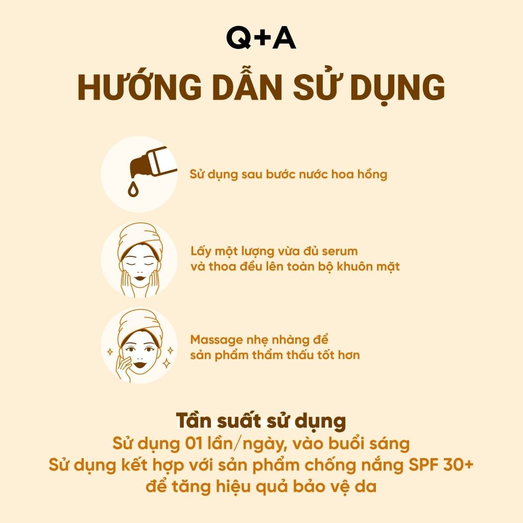  Q+A Tinh chất Vitamin C Brightening Serum 30ml 