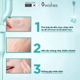  [DATE T8/2027] Nước hoa hồng 9 Wishes Dermatic Cica Toner kiềm dầu, thoáng da, làm dịu 