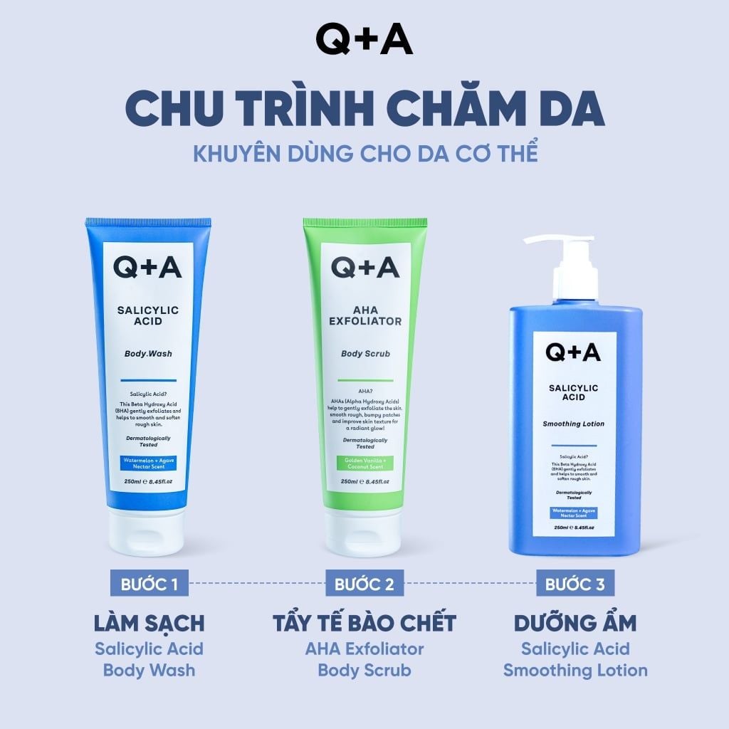  Q+A Sữa dưỡng Salicylic Acid Smoothing Lotion 250ml 