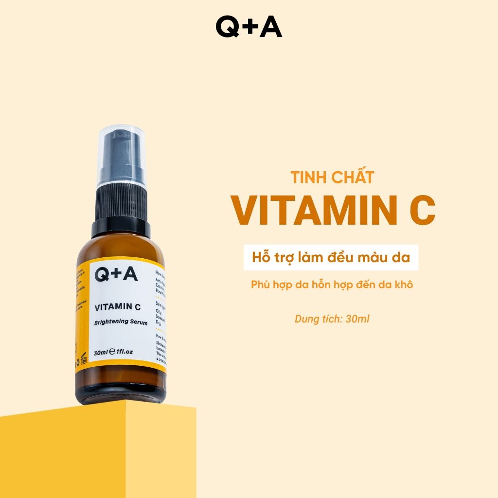  Q+A Tinh chất Vitamin C Brightening Serum 30ml 