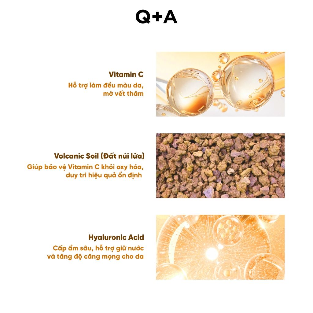  Q+A Tinh chất Vitamin C Brightening Serum 30ml 