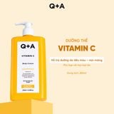  Q+A Kem dưỡng Vitamin C Body Cream 250ml 